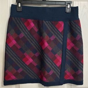 Title Nine‎ | That’s A Wrap Skirt Blue Pink Gray Sz S